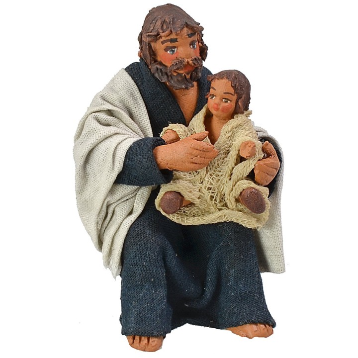 Natività con Maria sdraiata serie 10 cm Lux