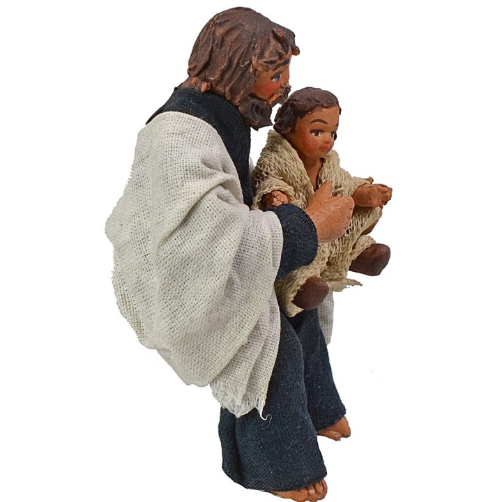 Natività con Maria sdraiata serie 10 cm Lux