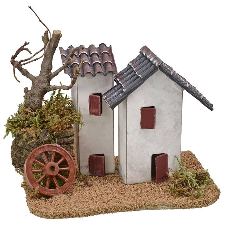 Rustic stuccoed house with tiles-411-A