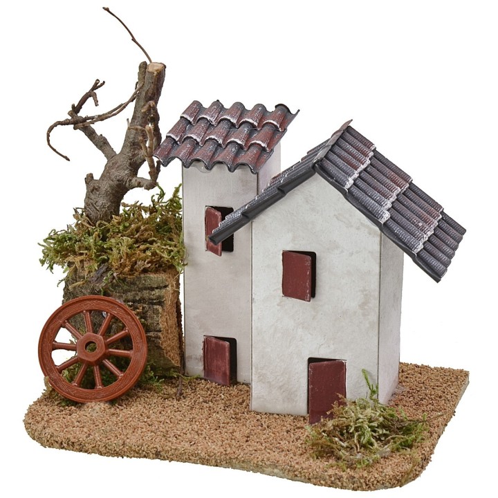 Rustic stuccoed house with tiles-411-A