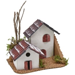 Casitas de belén con techo -411C