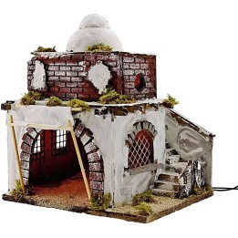 Arab House with tent illuminated cm 26x20x30 h.