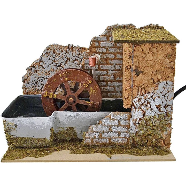 Mulino ad acqua presepe cm 20x14x15 h. 