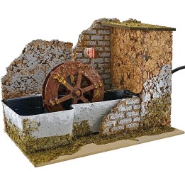 Mulino ad acqua presepe cm 20x14x15 h. 