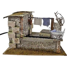 Stenditoio gocciolante con fontana cm 20x14x13 h.