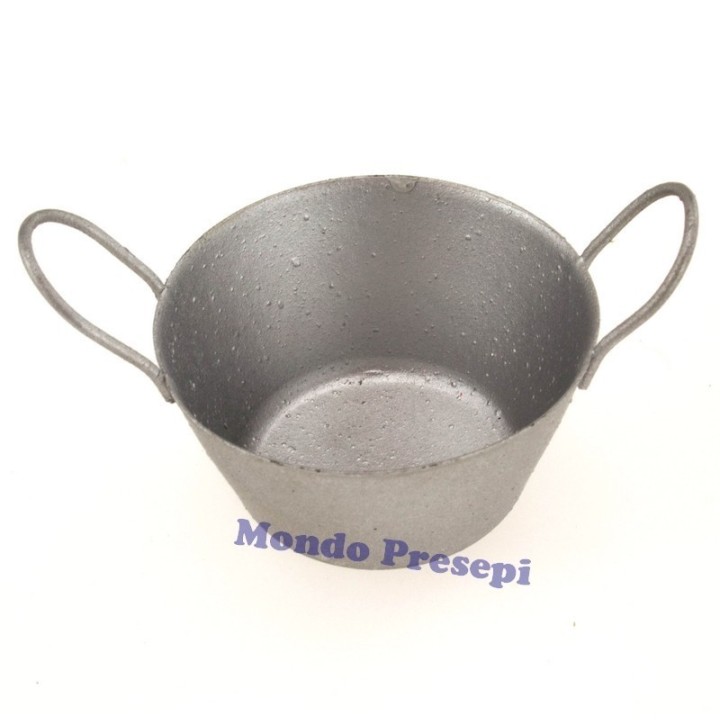 Tinozza tonda in metallo cm 4