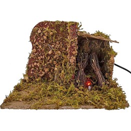 Fire working nativity cm 26x15x17 h.