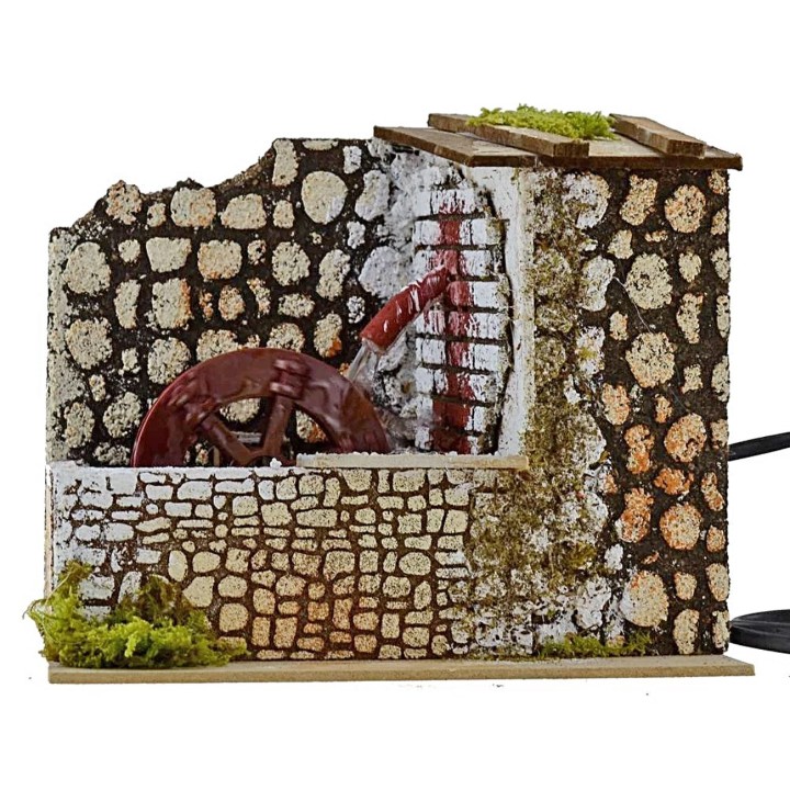 Working water mill 20x14x17.5 cm