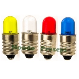 Led E10 luz concentrada Disponible en 5 colores: