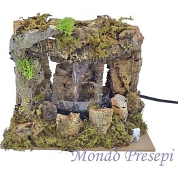 Cascata tra le rocce funzionante cm 20x14x17 h.