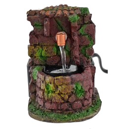 Fontana funzionante per presepe cm 7,8x10,5x11,5 h.