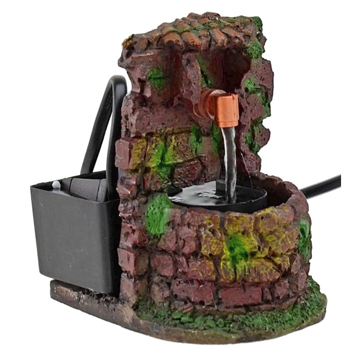 Fuente funcional para pesebre de 7,8x10,5x11,5 cm h.