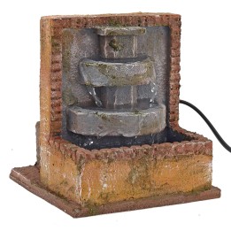Fountain on two working levels for presepe cm 14,5x14, 5x16 h.