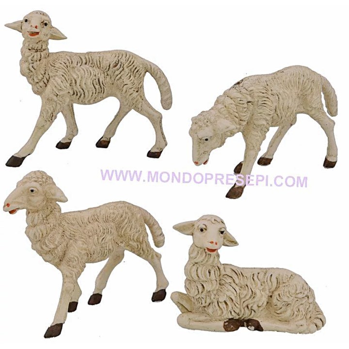 Set 4 pecore per statue cm 30