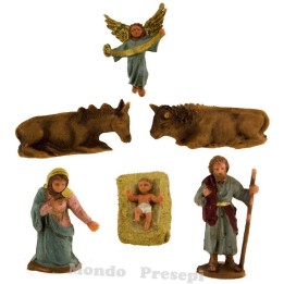 Natività cm 5 set 6 pezzi