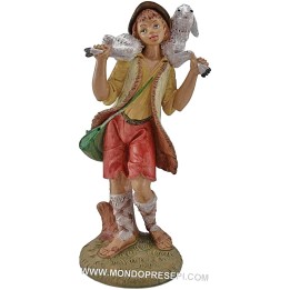Pastore con pecora sulle spalle 30 cm Lux Euromarchi