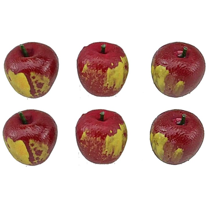 Coloca 6 manzanas rojas maduras