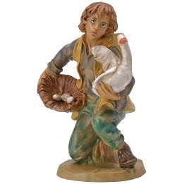 Young man with goose series 15-16 cm lux Euromarchi