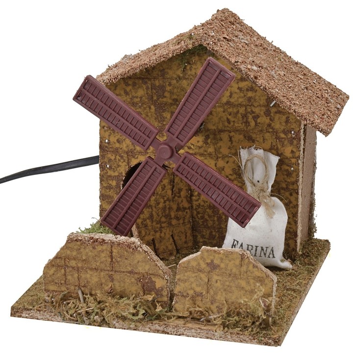 Mulino a vento funzionante cm 15x15x14,5 h