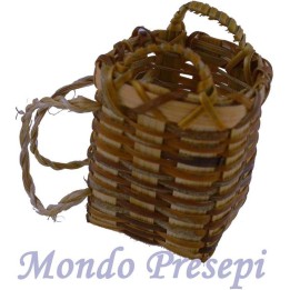 Wicker pannier cm 3x3x4 h