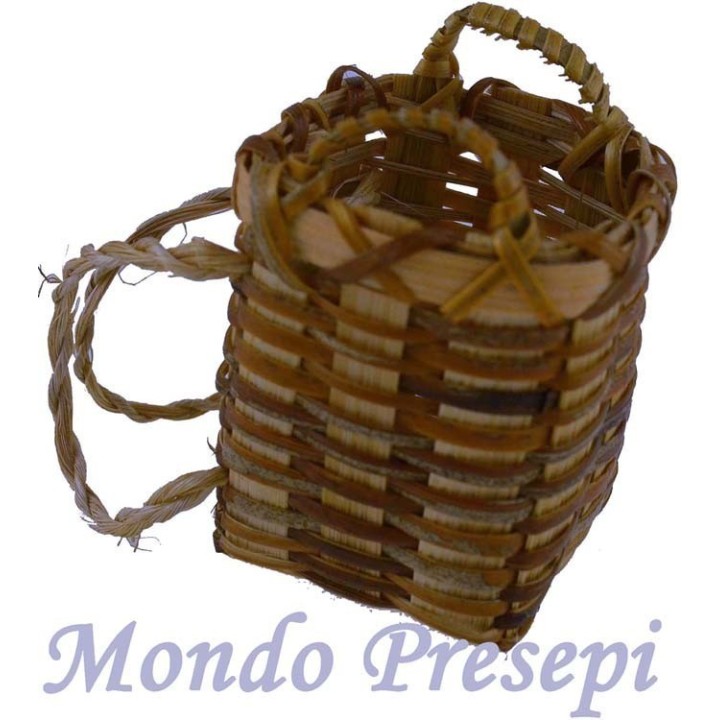 Wicker pannier cm 3x3x4 h