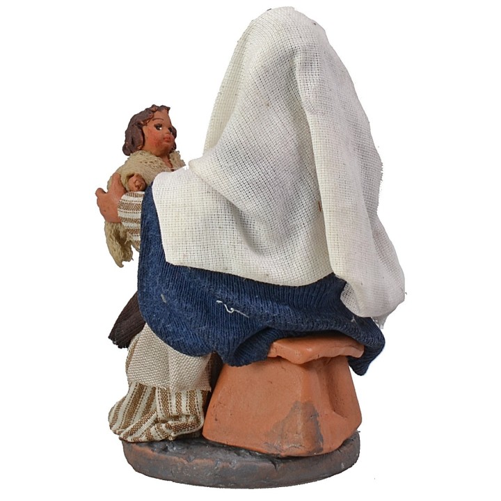 Seated mother with child 12 cm series