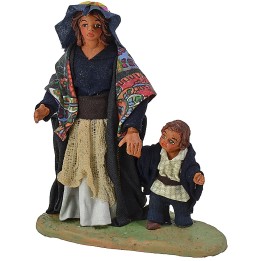 Donna con bambino serie 12 cm