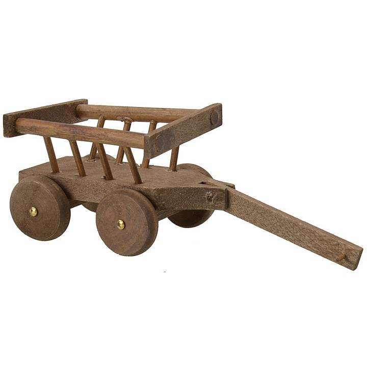 Carreta de madera 11,5x4,5x4 h