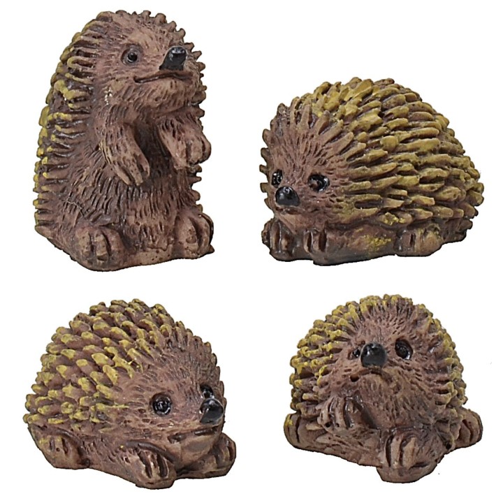 Set of 4 hedgehogs for statues 10-12 cm