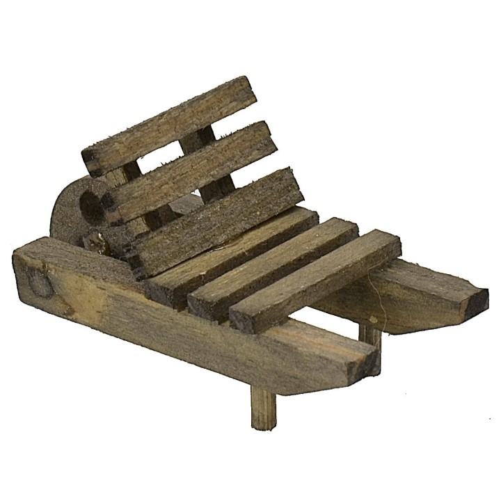 Wooden wheelbarrow cm 5x2,3x2,5 h