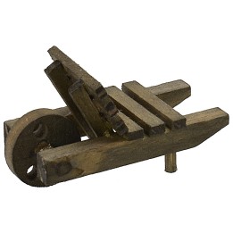 Carretilla de madera cm 5x2,3x2,5 h