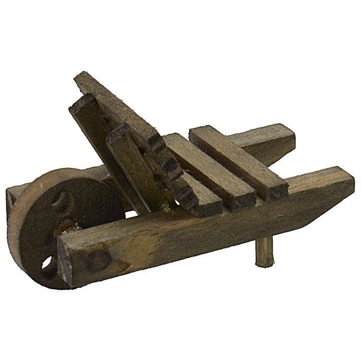 Carretilla de madera cm 5x2,3x2,5 h