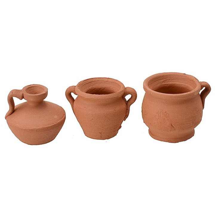 Set of 10 assorted amphorae cm 2.1-2.4 h