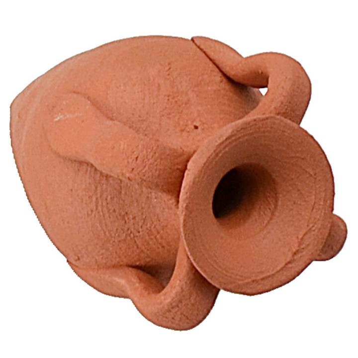 Ánfora de terracota con asas cm 4,7 h