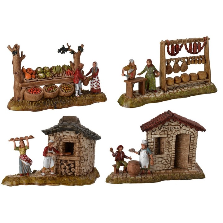 Set of 4 jobs Landi Moranduzzo series 6 cm