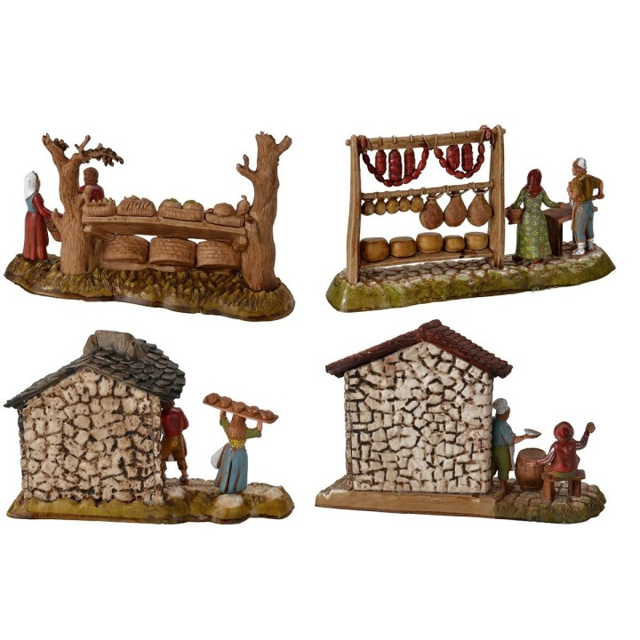 Set of 4 jobs Landi Moranduzzo series 6 cm