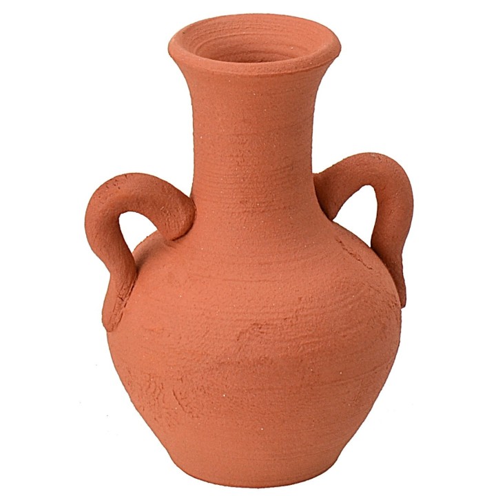 Terracotta amphora with handles 6.3 cm h