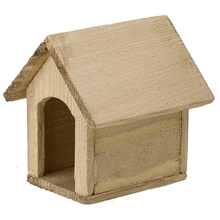 Cuccia in legno per cani cm 5,1x5,3x5,6 h