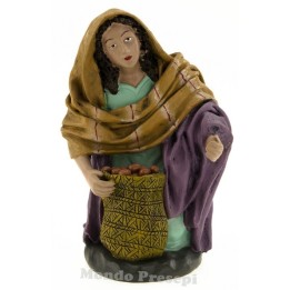 Cm 15 Donna in ginocchio con sacco