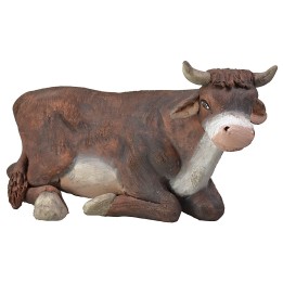 Bue acostado para estatuas de 15 cm
