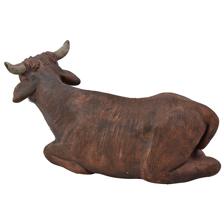 Bue sdraiato per statue 15 cm