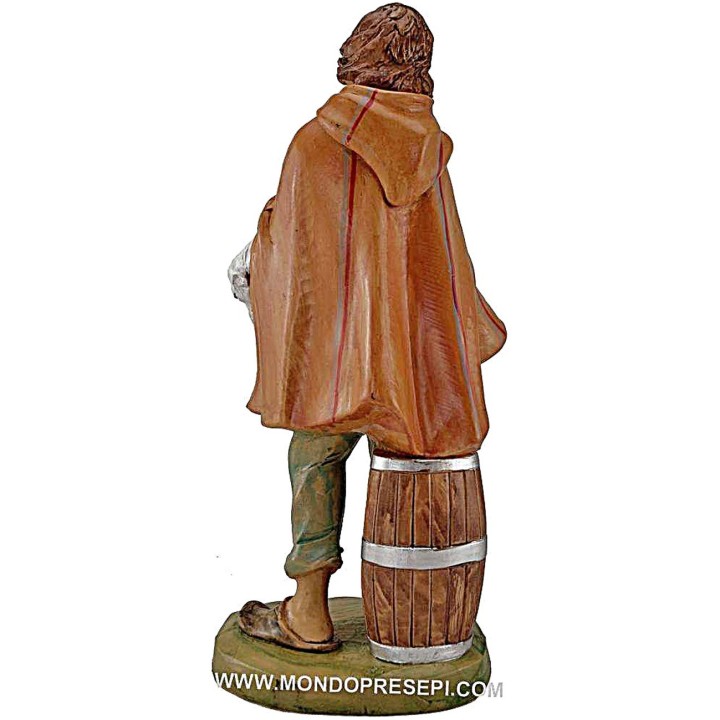 Shepherd with sheep in his arms 30 cm Lux Euro