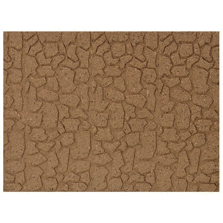 Pannello in sughero a pietre grandi cm 33x25x1