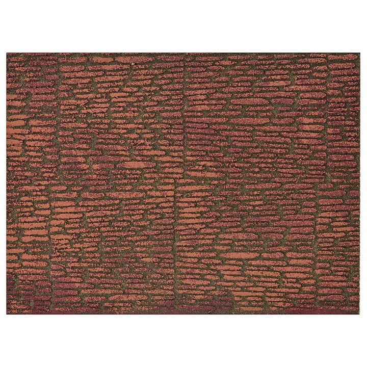 Panel de corcho colorido de 33x25x1 cm con ladrillos irregulares