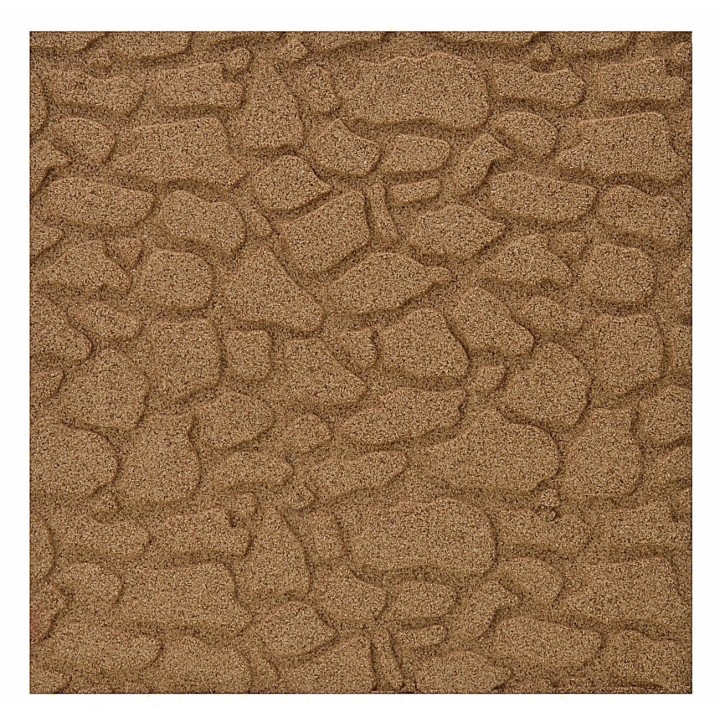 Panel de corcho con piedras grandes de 24,5x24,5x1 cm.