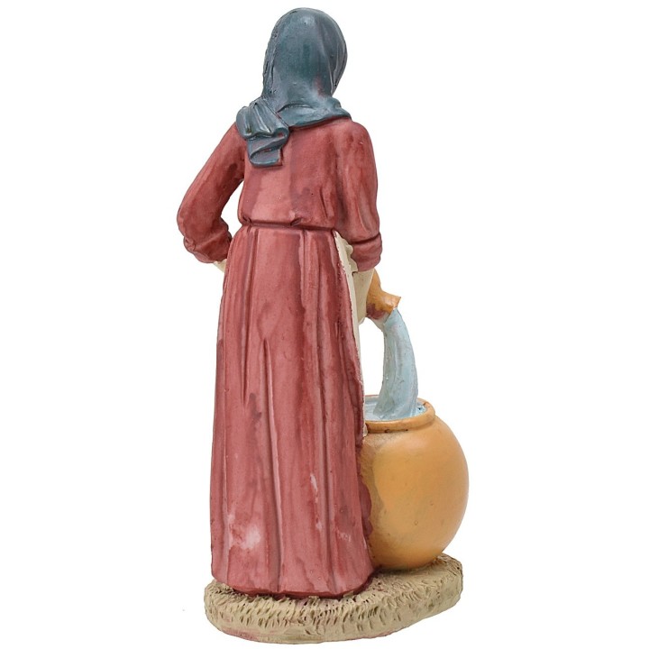 Mujer con ánforas en resina de 20 cm