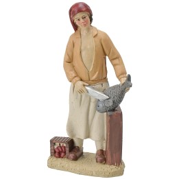 Resin innkeeper with fish 20 cm