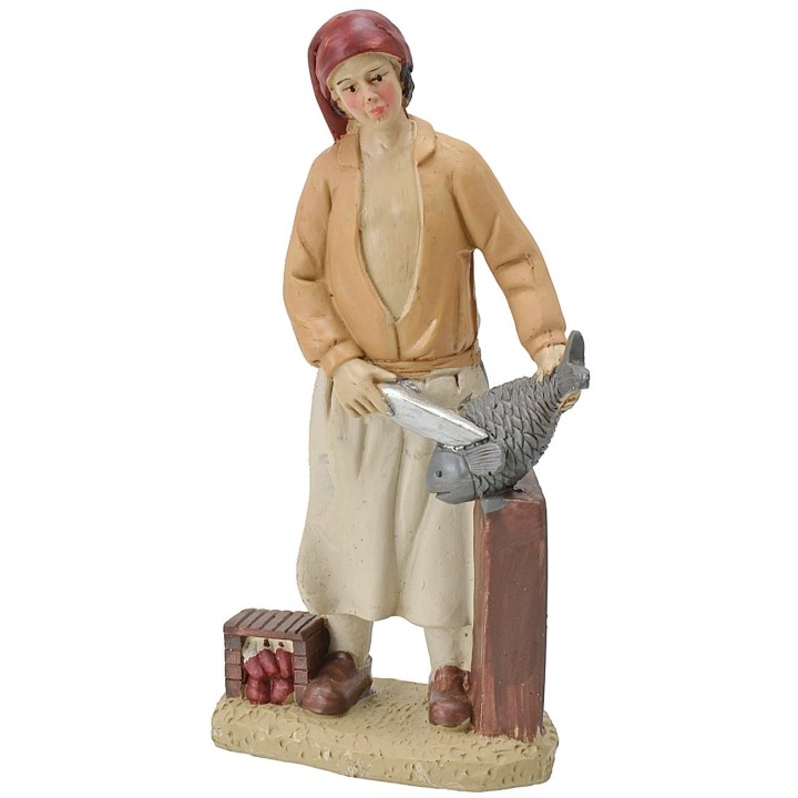 Resin innkeeper with fish 20 cm