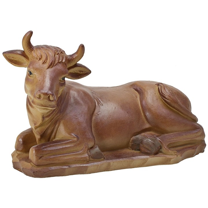 Sitting ox in resin for 40 cm statues