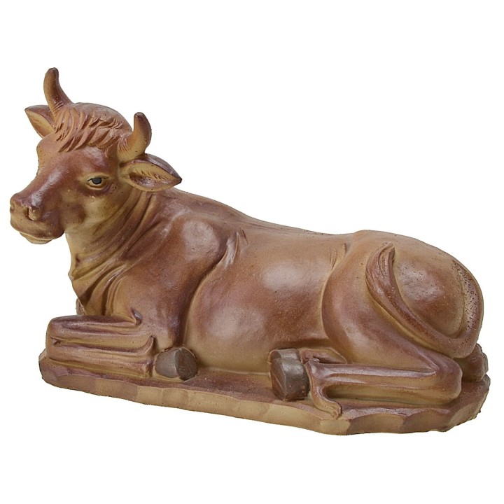 Sitting ox in resin for 40 cm statues